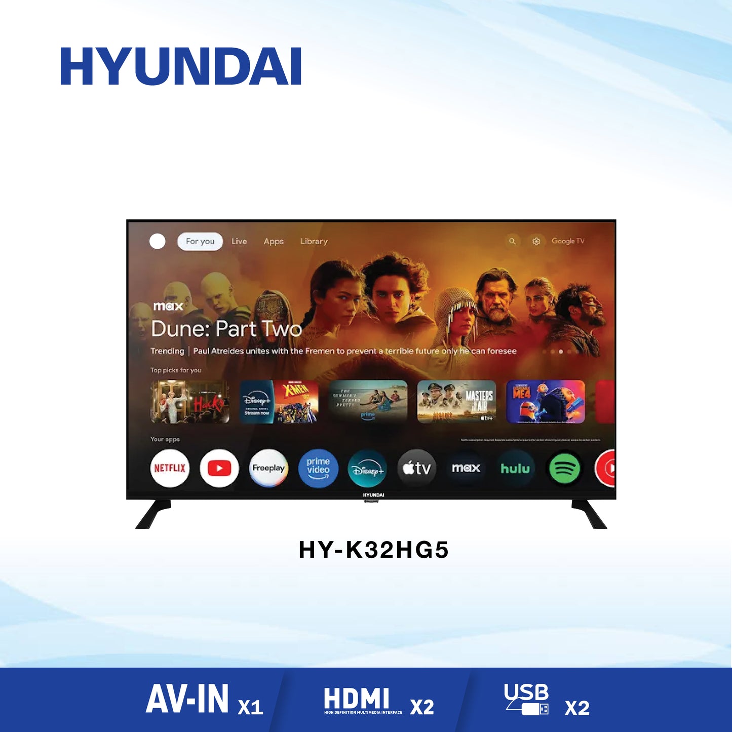 HY-K32HG5 32" HD GOODLE Television